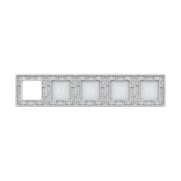 Livolo | Wit | 1+1+1+1+SR | Glasplaat | Touchschakelaar Livolo